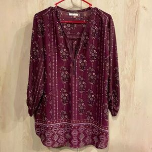 Maurices Zip Blouse